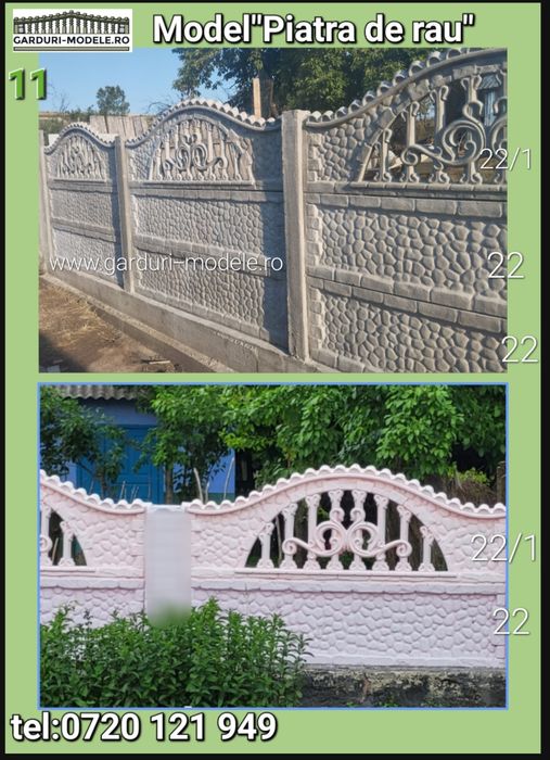 Garduri din panouri beton armat. Transport gratuit acum.