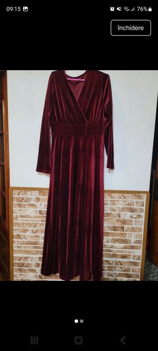 Rochie de catifea eleganta