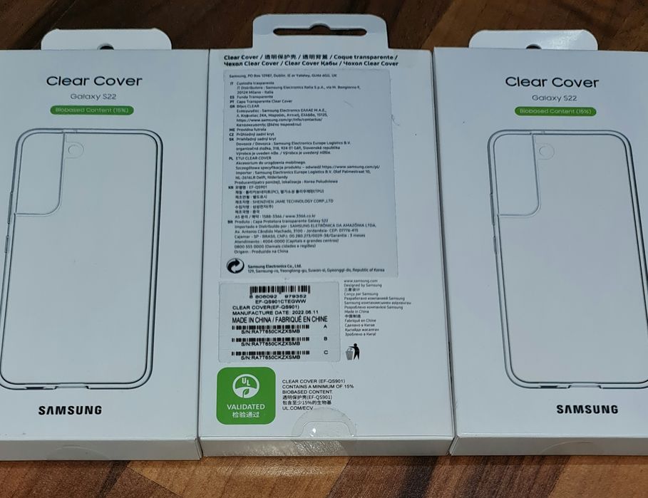 Husa silicon originala Samsung Clear Cover Galaxy S22 5G S901