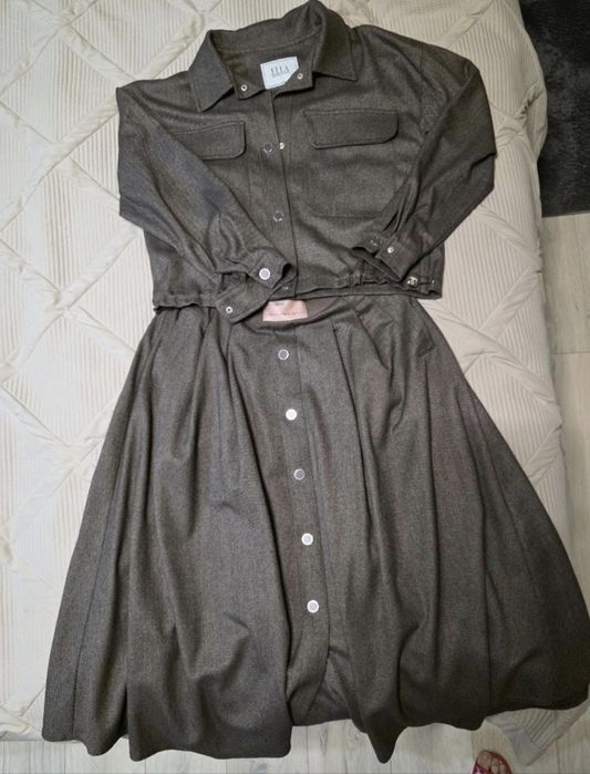 Комплект рубашка+юбка р.46-48