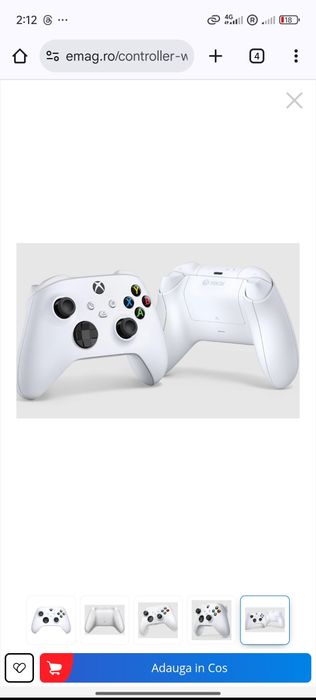 Maneta Xbox robot white