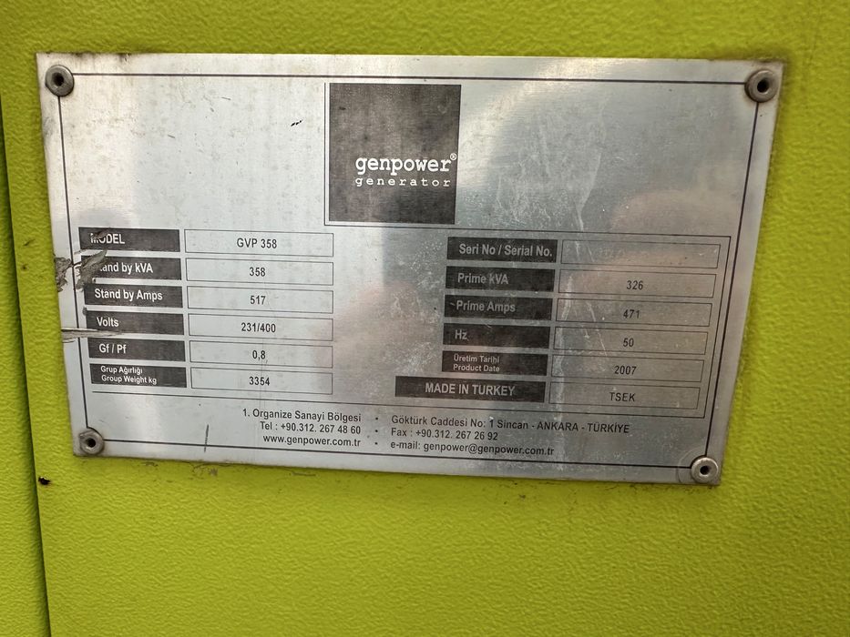 Дизель генератор 400KWT
