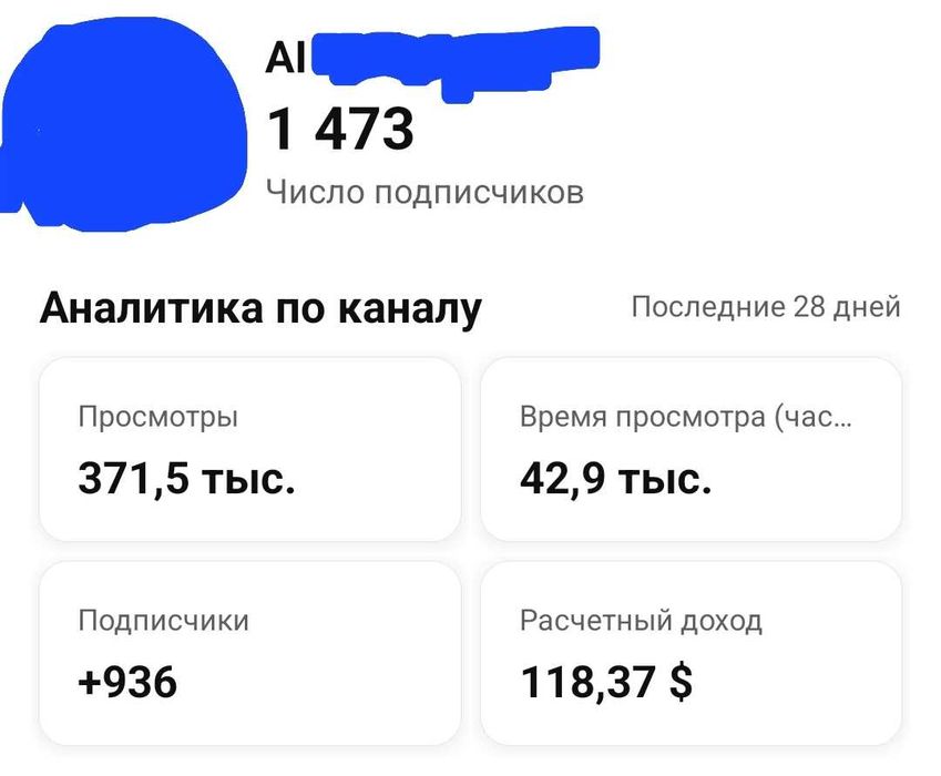 Ютуб канал сатылады
