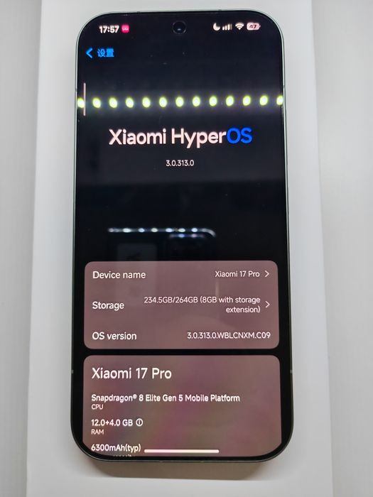 Xiaomi 17 Pro verde