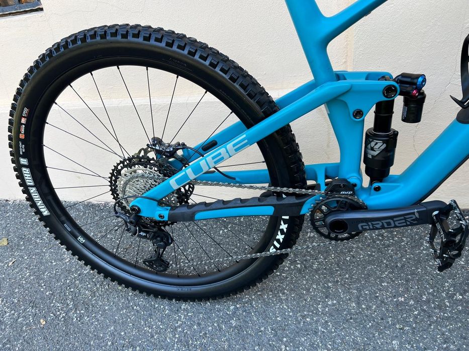 Bicicleta MTB CUBE STEREO One55 29" carbon XL 1x12 Shimano Deore XT furca FOX 36