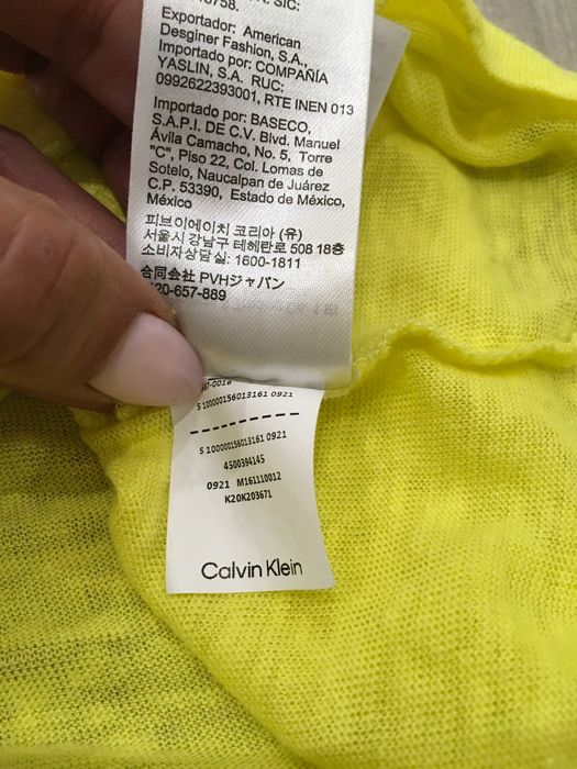 Calvin Klein 100% лен тениска М