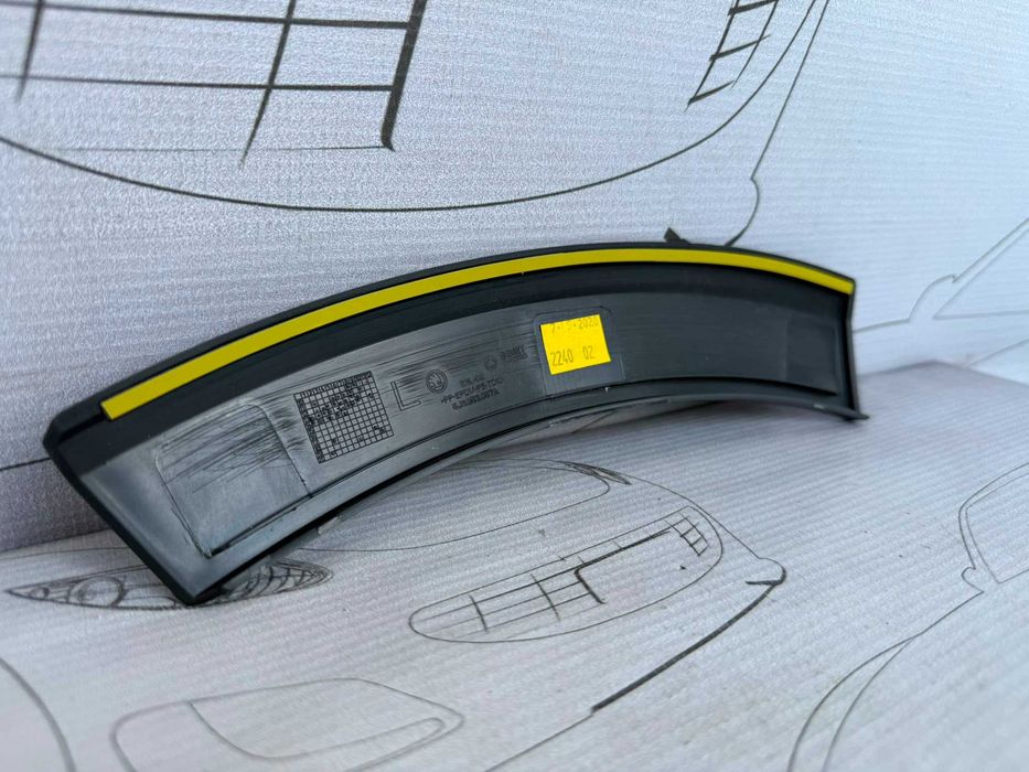 Ornament Extensie Bara Spate Dreapta Skoda Fabia 2 Scout 2012 / 2010-2014 Cod OEM 5J6853057A GRU (5C2)