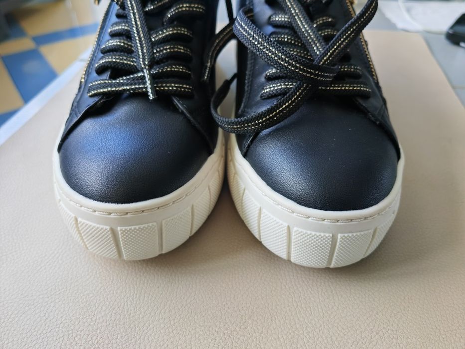 Marco Tozzi lether strap-Sneakers