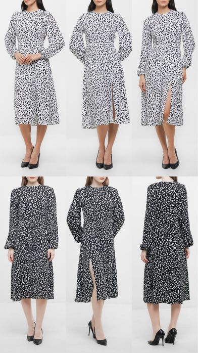 Женское платье с вырезом