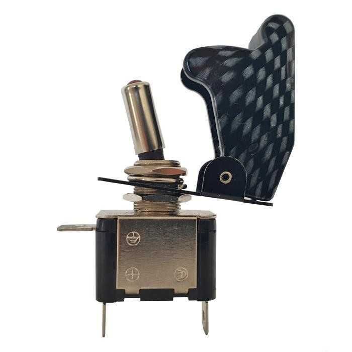 Електрическо копче с диод - 1702 карбон