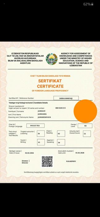 Online/offline individual ingliz tili(IELTS, Multilevel CEFR) kurslari
