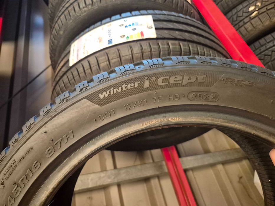 2 Anvelope M+S IARNA - 205/45/16 87H - Hankook Winter - CA UNELE NOI - DOT 2022 !