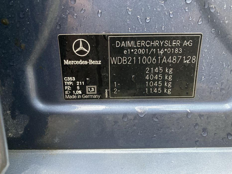 W211 E220 CDI 5G На Части Mercedes