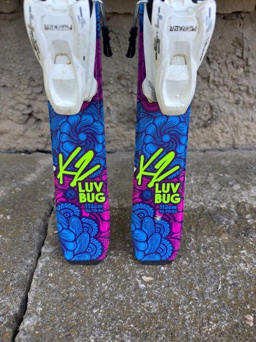 Ski Schiuri piste all-round fete K2 Luv Bug 112 cm