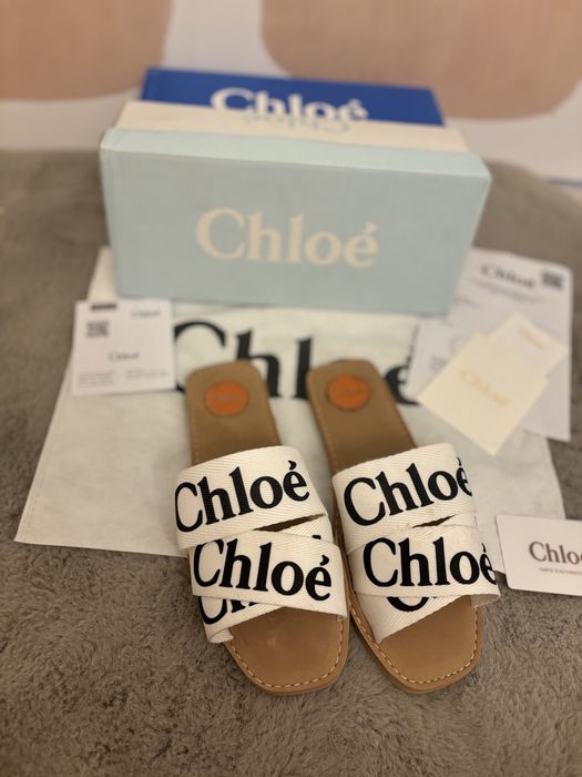 Slapi Chloe Woody Canvas Slides 36-41 marimi