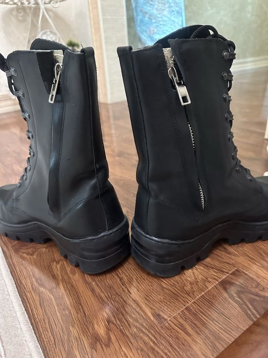 Берцы, натуральная кожа