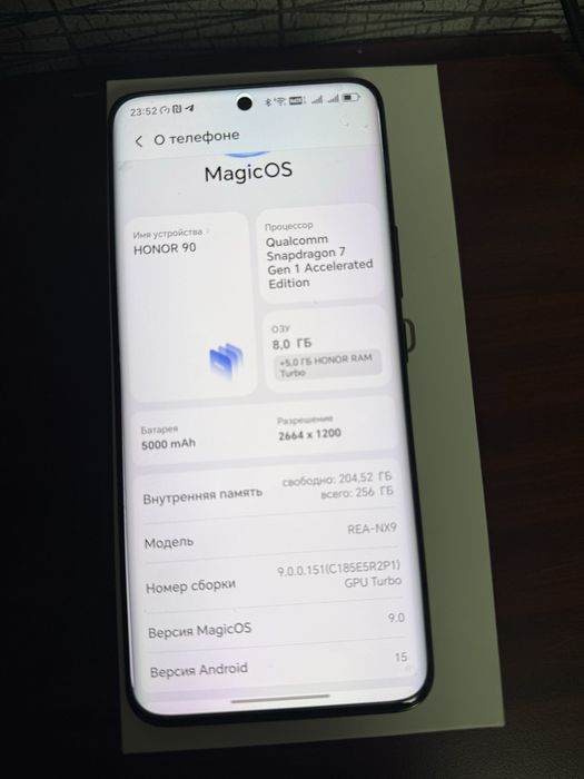 Хонор 90      8/256гб черный