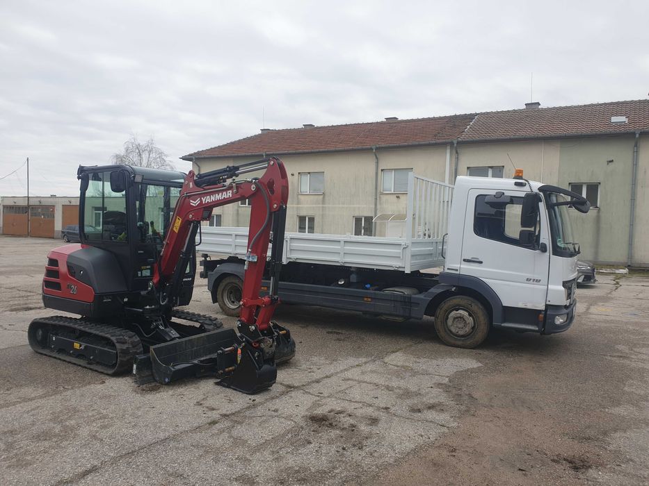 Услуги с мини багер 2.7 ,Хидравличен чук 150 кг,Самосвал и Бобкат