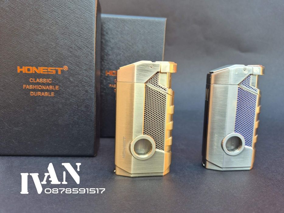 Запалка за пури Honest-троен джет (два цвята)
