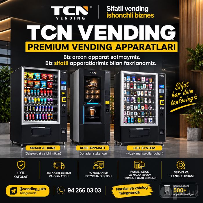 TCN Vending Uz rasmiy