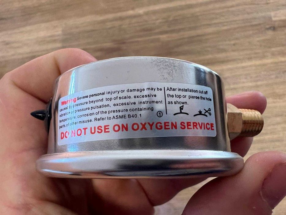 Manometru pentru erbicidator - 0-16 Bari (Nou)