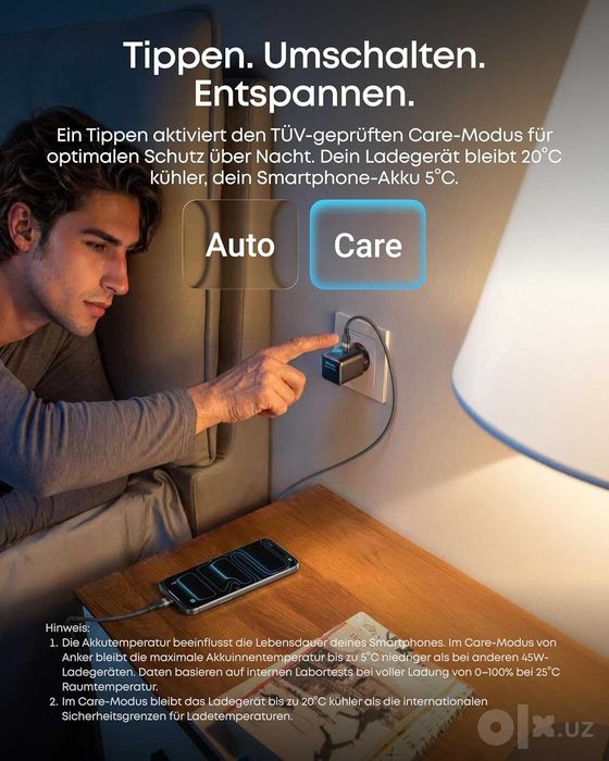 Зарядное устройство Anker Smart 45W USB C Charger with Display!
