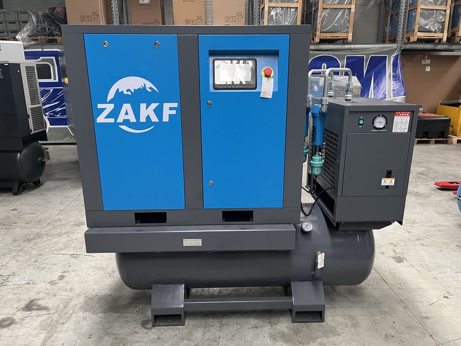 Compresor ZAKF - 11 KW, 13 Bar, cu uscator si rezervor de 400 L