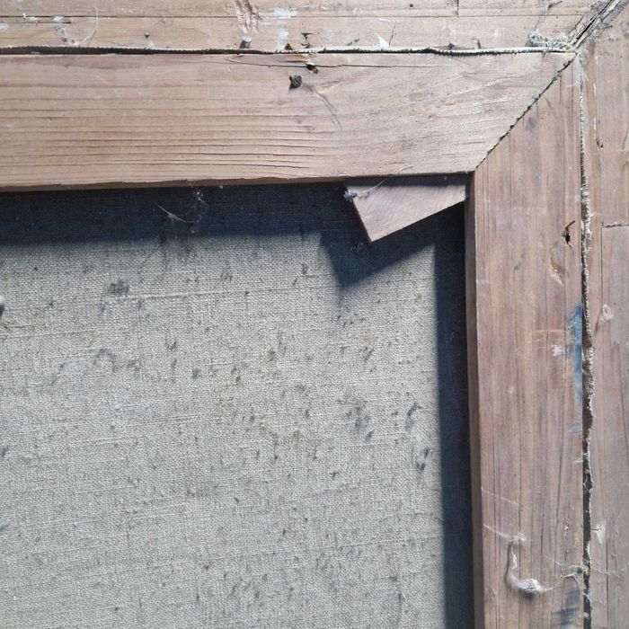 tablou pe panza foarte bine intretinut