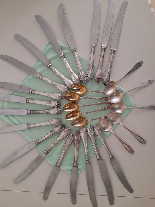 Cutite din argint-vintage-Rusia