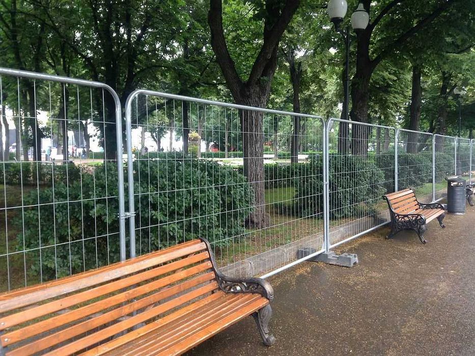 Gard mobil provizoriu delimitare, garduri mobile, gard santier