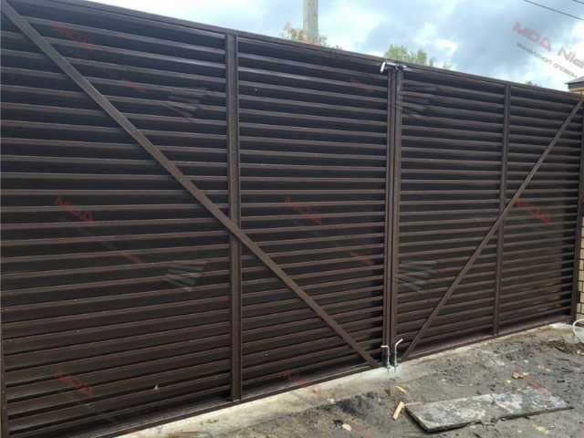 Забор жалюзи еврожалюзи