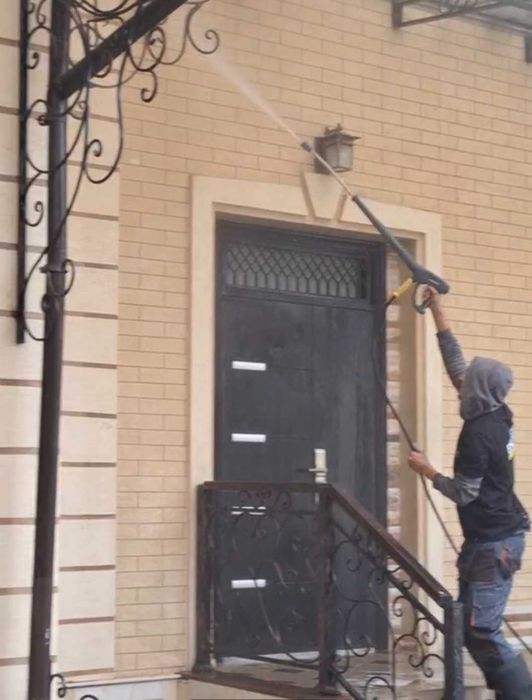 Мойка Чистка  Брусчатки Фасада