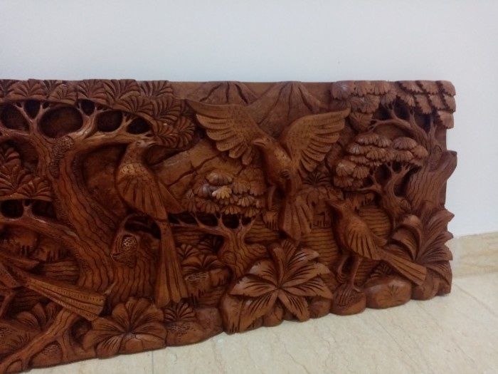 Tablou, basorelief din lemn în stilul Rococo sculptat integral manual