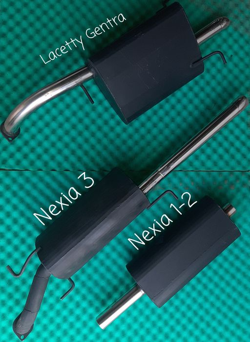 Прямоточный глушитель на Chevrolet Gentra, Lacetty, Nexia 1-2-3