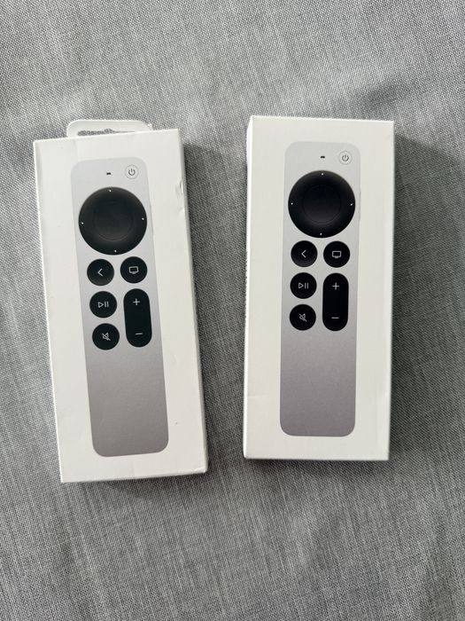 Telecomanda Apple Siri Remote 3rd Generation, USB-C, pentru Apple TV Model A2854, argintiu/negru