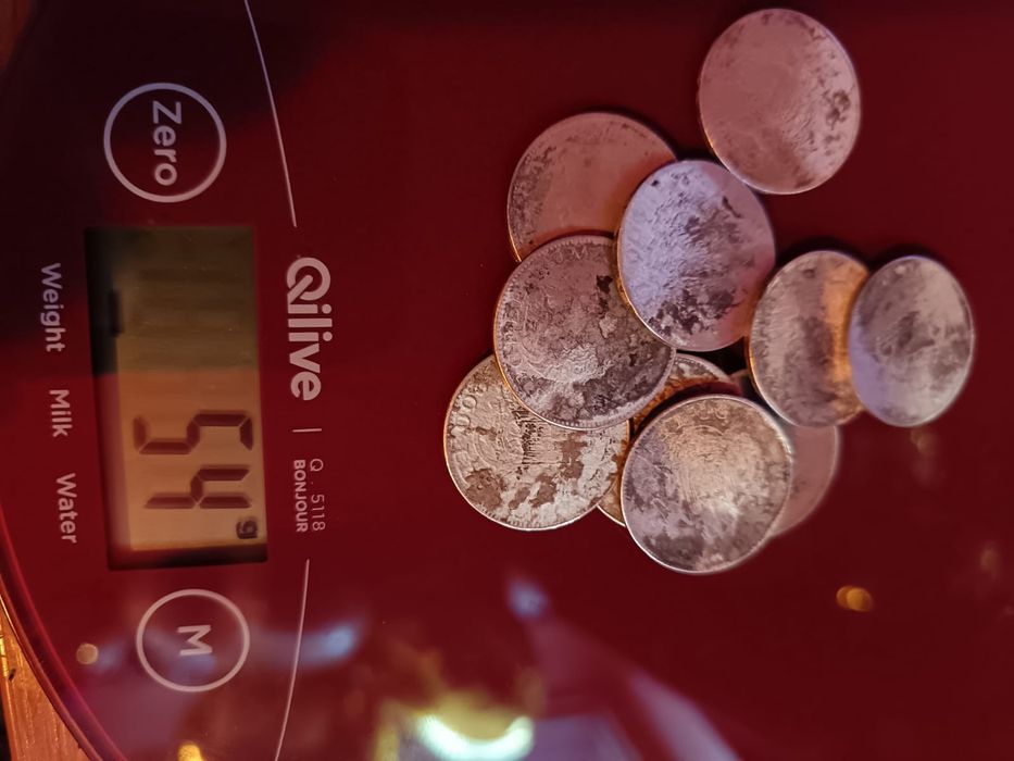 Vând lot 10monede argint 200 lei.