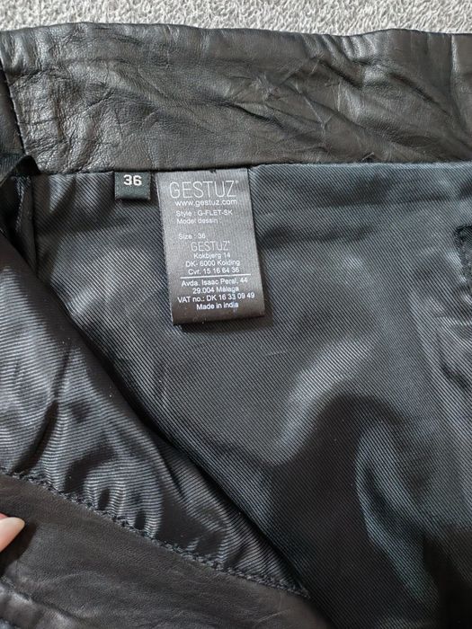 Кожена пола висока талия