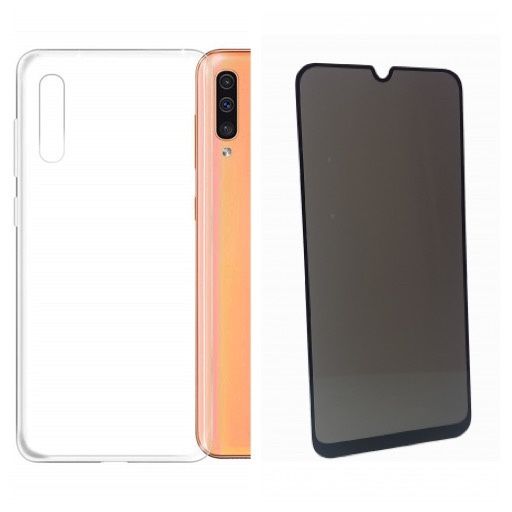 Samsung A51/A52/A53/A54/A55/A56/A57 Husa Silicon + Folie Sticla Anti Spy