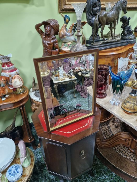 Страхотно антикварно рекламно огледало