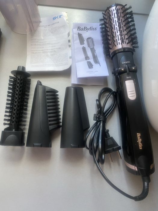 Perie rotativă Ionic Airbrush 1000W + 4 accesorii AS200ROE BaByliss