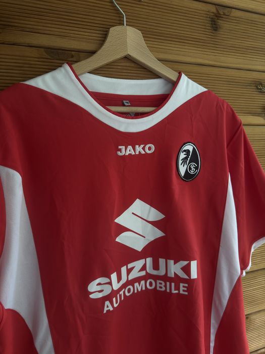 Ретро футболна тениска Jako Фрайбург (SC Freiburg) – Suzuki спонсор
