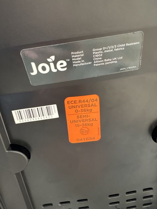 Scaun auto joie isofix 0-36 kg
