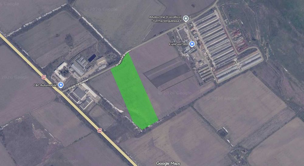Teren 46.000 mp in intravilanul Municipiului Buzau, zona Verguleasa