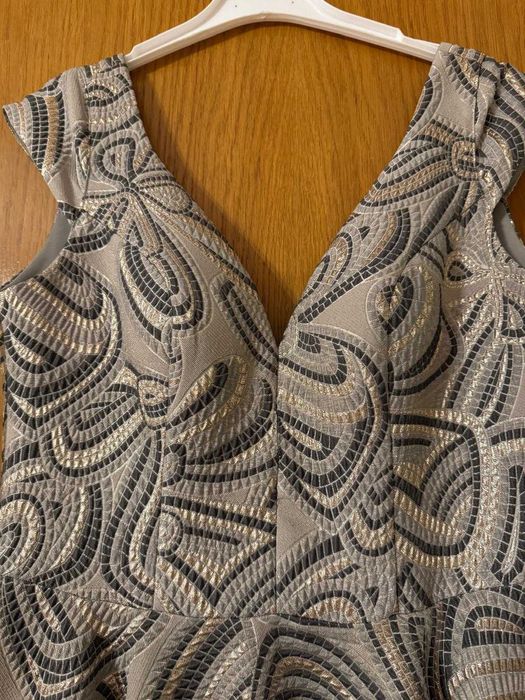 Rochie de seara printesa cu imprimeu floral