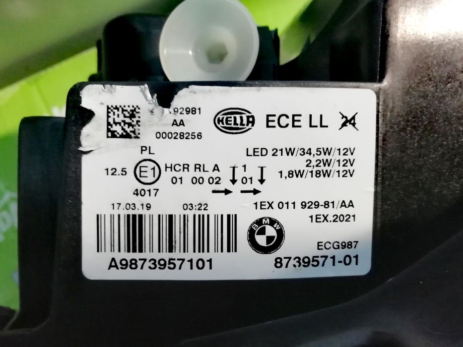 Фар Фарове за БМВ 1 Ф20 Ф21 / BMW F20 F21 LED Lci - SHADOW BLACK LINE