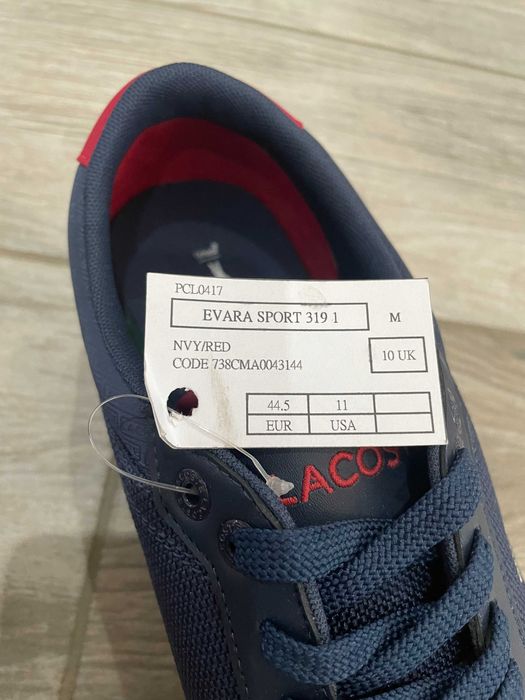 Сини мъжки маратонки Lacoste 44,5 н.