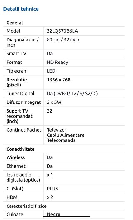 LG Televizor Smart