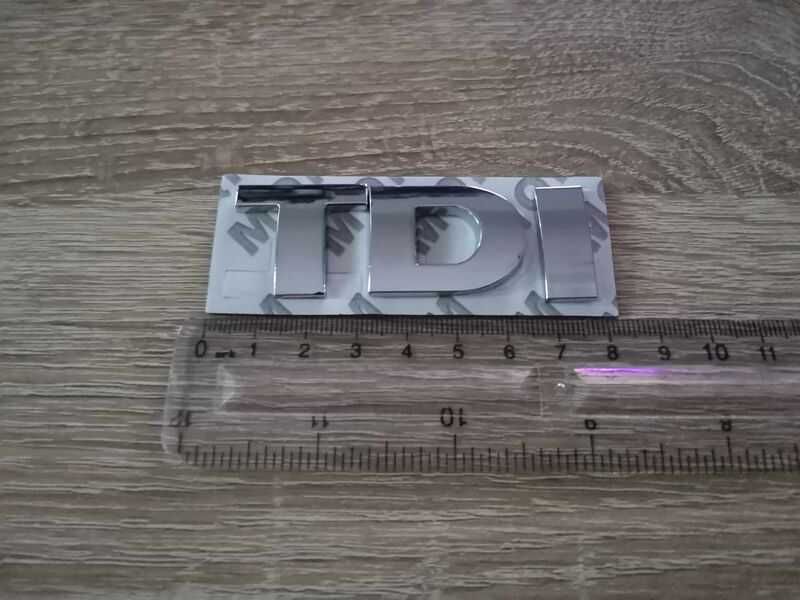 сребриста емблема TDI за Volkswagen