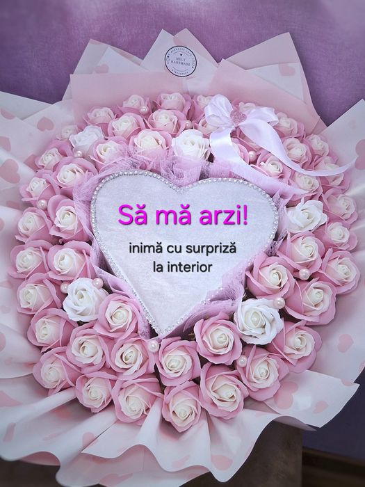 Buchete flori/buchet trandafiri sapun/buchet fluturi