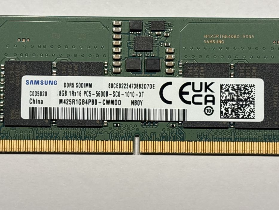 Ram DDR5 8GB Samsung SO-DIMM 5600MHz